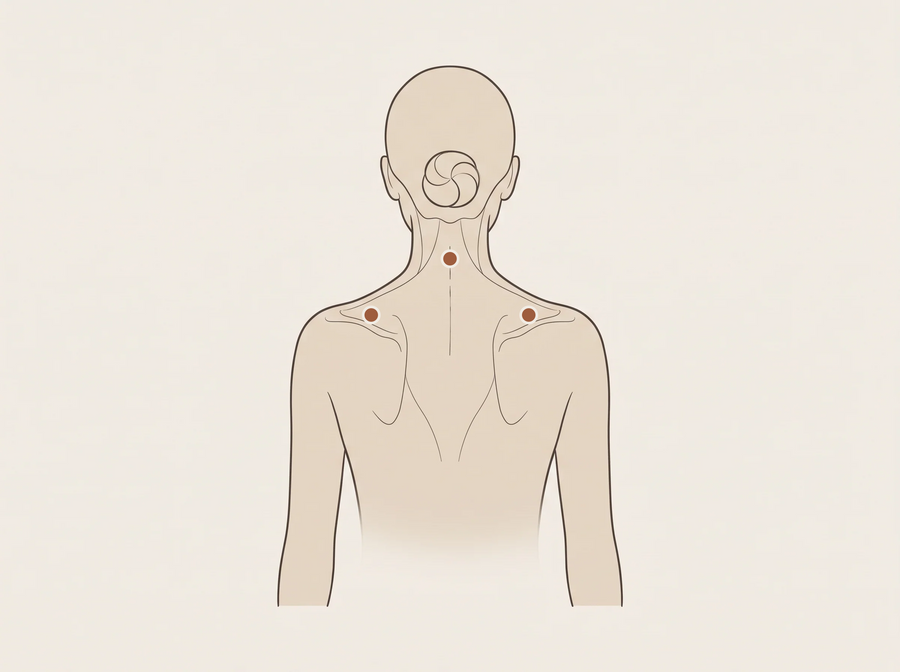On cherche la zone dure — Gua Sha Acier — Stylo d'acupression